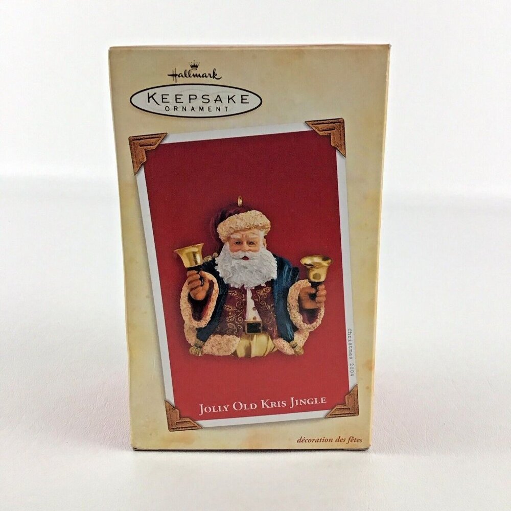 Hallmark Keepsake Christmas Tree Ornament Jolly Old Kris Jingle New Vintage 2004